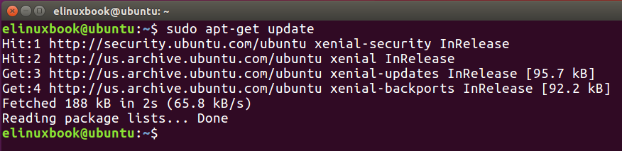 Update Ubuntu 16.04