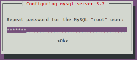 Confirm Password for MySQL Server