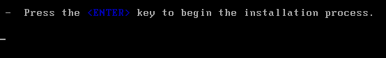 Press ENTER to start the CentOS 7 Installation