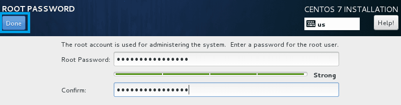 Set root Password