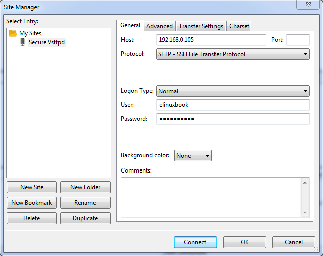 ACCESS VSFTPD LINUX FTP SERVER USING SSL ENCRYPTION