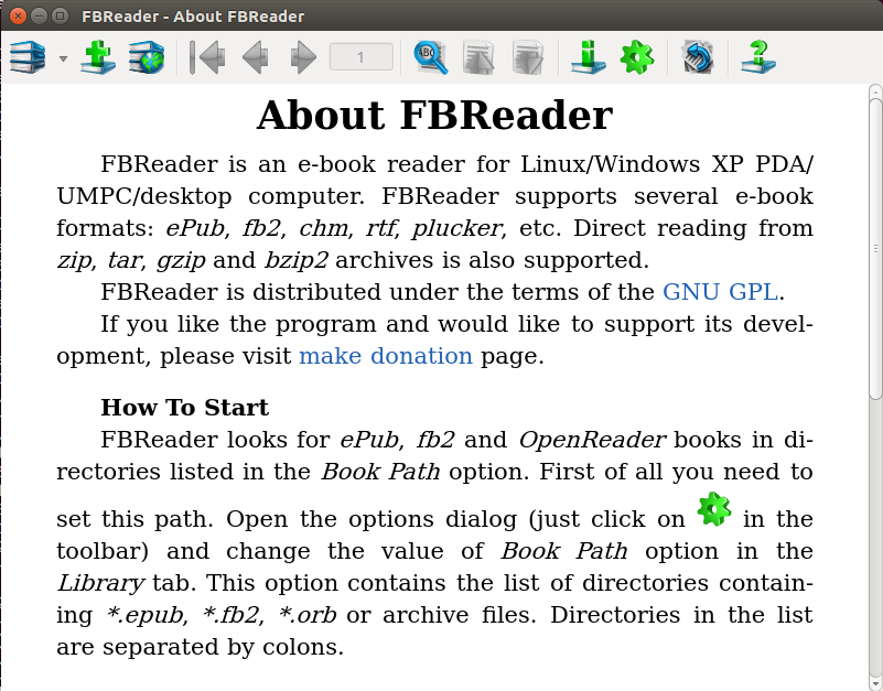 FBREADER EPUB EBOOK READER